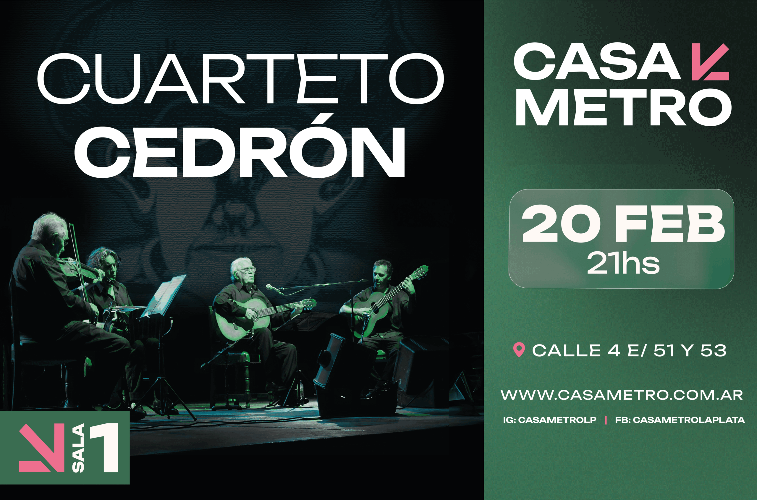 Show Cuarteto Cedrón - Casa Metro